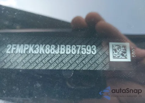 2018 Ford Edge Titanium from USA, damaged, VIN 2FMPK3K88JBB87593